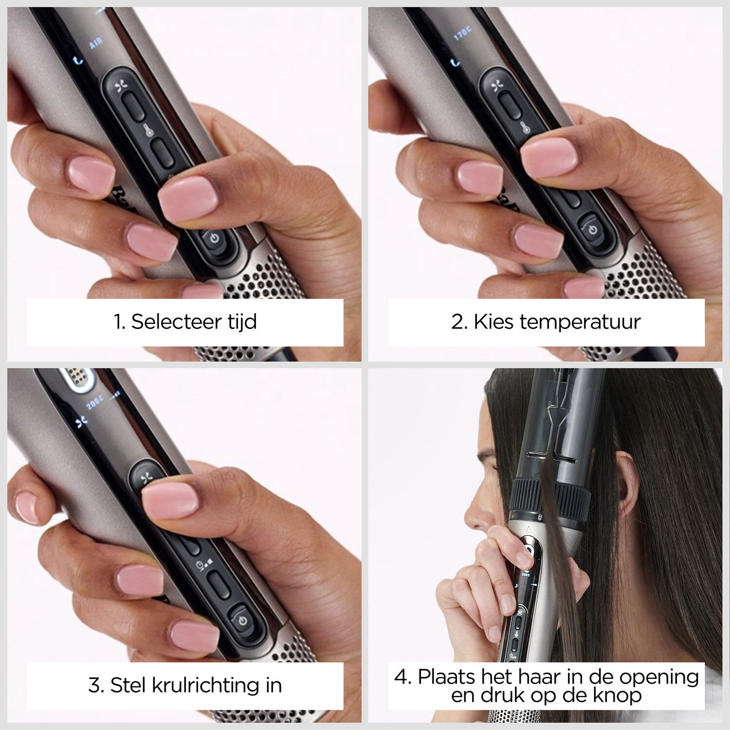 Style Secret Air Automatisch Roterende Krultang en Golventang